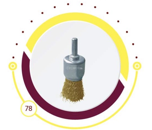 [ LMGC021A-50 ]  FORCE END BRUSH WITH ROLL 50MMX1/4 - LMGC021A 