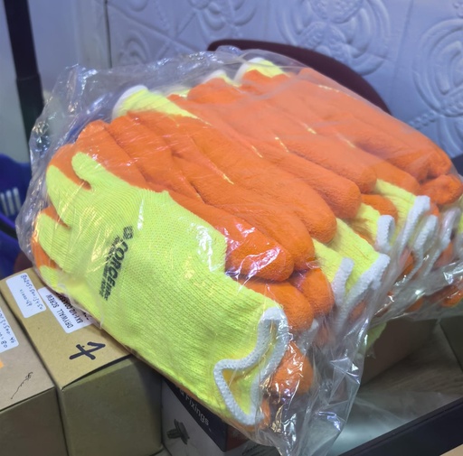 FORCE MIX HAND GLOVES ORANGE & YELLOW -CHINA/LMGZ120-70W