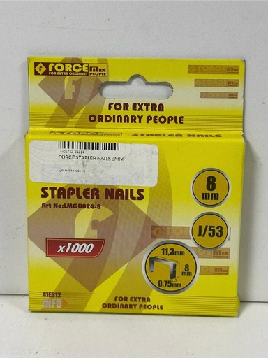 FORCE STAPLER NAILS 8MM -CHINA/LMGO024-8