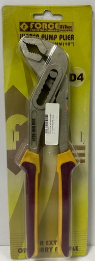 [ D4 - زرادية 10 انش ]  FORCE WATER PUMP PLIER 10" 250MM RED/YELLOW HANDLE-D4 