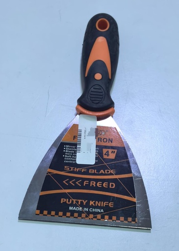 [  حائط مكشطه  حديد سبعة انش ] FREED PUTTY KNIFE STEEL 4" -CHINA