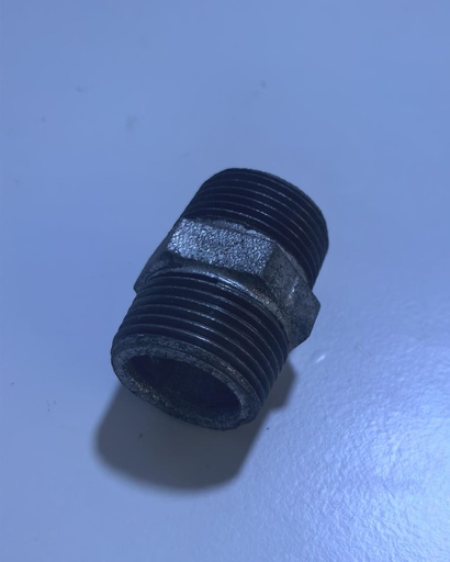 [  جي ايX  الحلمة1"X1'' ]  GI HEX NIPPLE 1"X1'' 