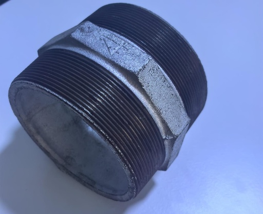 [  جي ايX  الحلمة4''X4'' ]  GI HEX NIPPLE 4''X4'' 