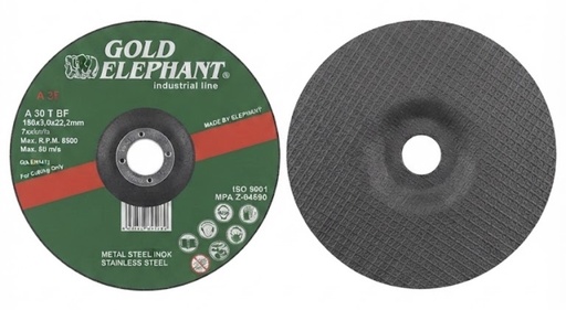 [ 7" - ديسك قص الحديد ]  GOLD ELEPHANT CUTTING DISC STEEL 7" 