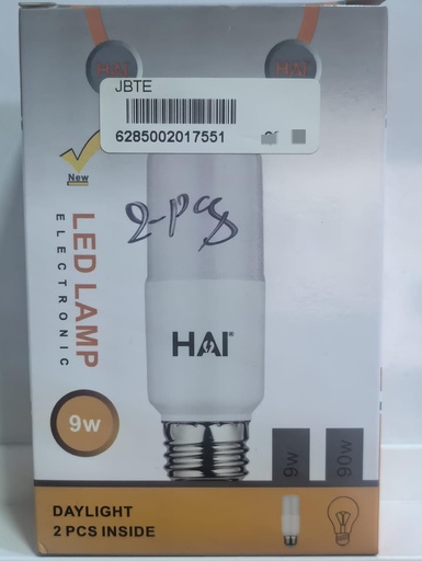  HAI LED STICK BULB 9W 220V 6500K DAYLIGHT - T37-9W-DL 
