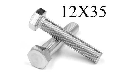 [  هيكس مزلاج جي اي- (12X35) ]  HEX BOLT GI - (12X35) 