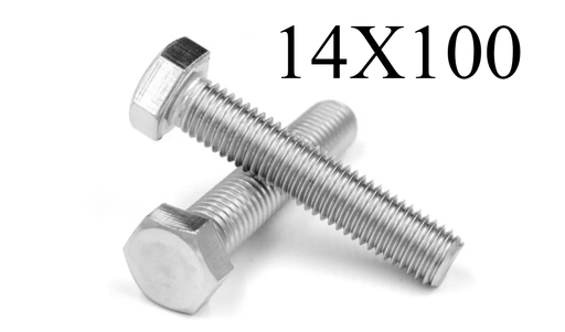 [  هيكس مزلاج جي اي- (14X100) ]  HEX BOLT GI - (14X100) 