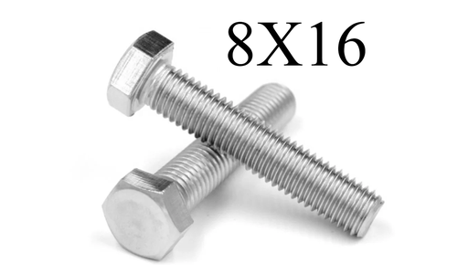 [  هيكس مزلاج جي اي- (8X16) ]  HEX BOLT GI - (8X16) 