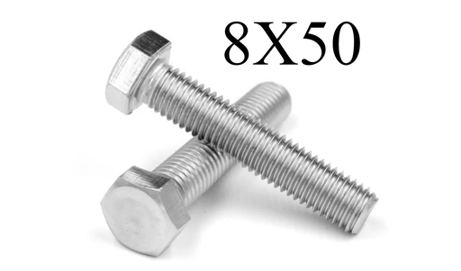 [  هيكس مزلاج جي اي- (8X50) ]  HEX BOLT GI - (8X50) 