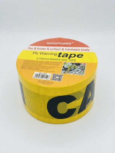 [ تيب شريط ]  HIGHPOWER WARNING TAPE 3"X200MTR 