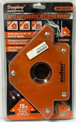 [ SDY-97840-DH-20103 - لحام مغناطيسي متعدد الزوايا ]  HORUSDY ARROW MAGETIC WELDING HOLDER 5" 75LB - DH-20103 