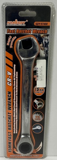 [ HORUSDY FAST RATCHET  مفتاح15MM - SDY-97408 ]  HORUSDY FAST RATCHET WRENCH 15MM - SDY-97408 
