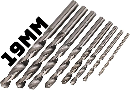 [ HSS JOBBER  مثقاب قطعة19MM  هندي ]  HSS JOBBER DRILL BIT 19MM INDIA 