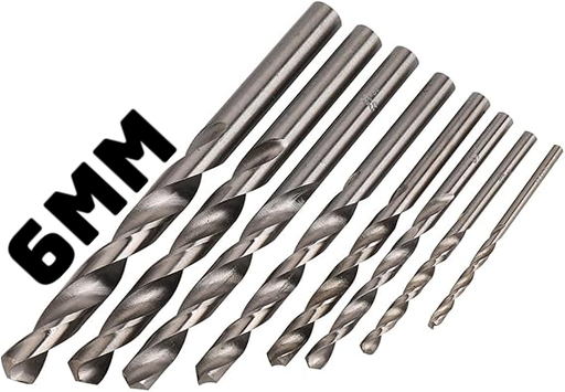 [ HSS JOBBER  مثقاب قطعة6MM -  هندي ]  HSS JOBBER DRILL BIT 6MM - INDIA 