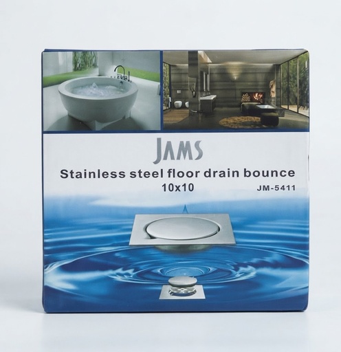 [  قوةMIX  ارضيةDRAIN 10X10  حديدC-661 ]  JAMS SAFAYA FLOOR DRAIN S.STEEL 10X10 - JM-5411 