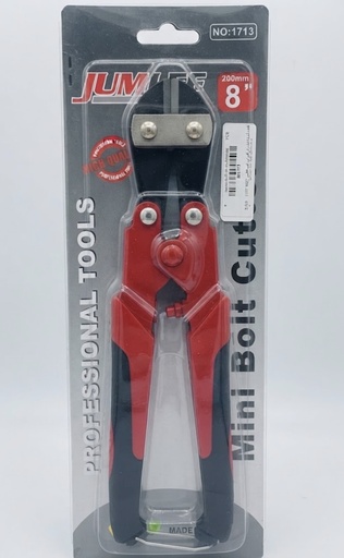 [ STONEC   مزلاج قاطع 8 انش ]  JUMLEE MINI BOLT CUTTER 8" 200MM RED/BLACK HANDLE-NO.1713 