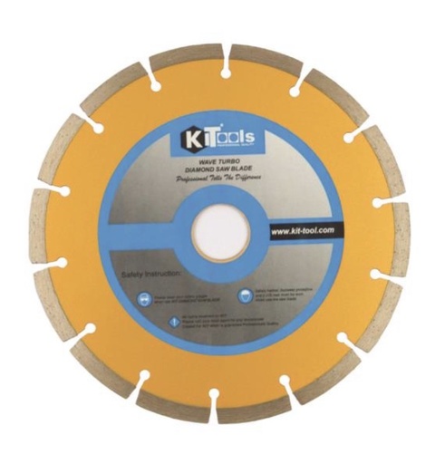 [ 7" - ديسك جرانيت ]  KITOOLS DIAMOND SAW BLADE 7" 180MM - TURBO/SEGMENT 