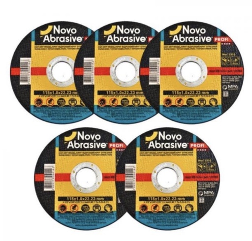 [ 5" -  ديسك قص الحديد ]  NOVO CUTTING DISC METAL+INOX 5" 125X1.6X22.23MM - EUROPE 