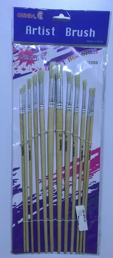[  اوسكاداARTIST BRUSHES 12PCS  قطع- 582M/579M ]  OSKADA ARTIST BRUSHES ROUND12PCS SET - 582M 