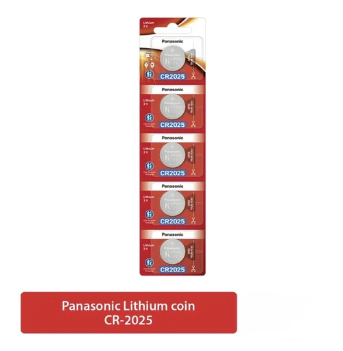[ بطارية ليثيوم 3 فولتCR2025 ]  PANASONIC BATTERY LITHIUM 3V - CR2025 