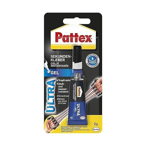 [ غراء ]  PATTEX SUPER GLUE ULTRA GEL 2G - IRELAND 