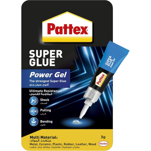 [ غراء ]  PATTEX SUPER GLUE ULTRA GEL 3G - IRELAND 
