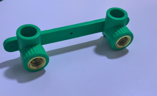  PPR DOUBLE ELBO BRASS 3/4"X1/2" FOR SHOWER FITTING 