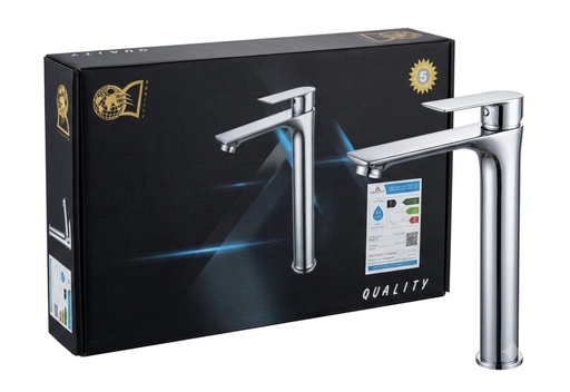 [102430012]  QUALITY BASIN MIXER LONG CHROME -102430012 