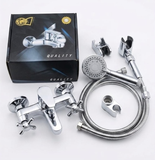 [ خلاط دش عامود ]  QUALITY BATH MIXER CHROME H/DUTY - 30044000 