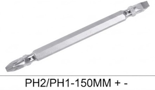 [رؤوس براغي] YDS/R'DEER SCREW DRIVER BIT PH2/PH1-150MM +  -CHINA/0170-5