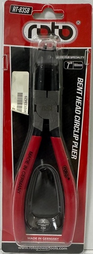 [ RT-8358 ]  ROTO BENT HEAD CIRCLIP PLIER 7"/180MM -GERMANY 
