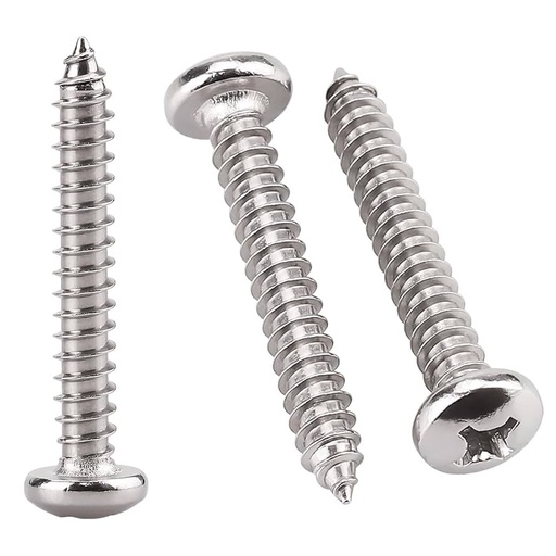 [ SELF TAPING  برغيPAN HD AB NICKLE 031-10X1-1/4 ]  SELF TAPING SCREW PAN HD AB NICKLE 031-10X1-1/4 