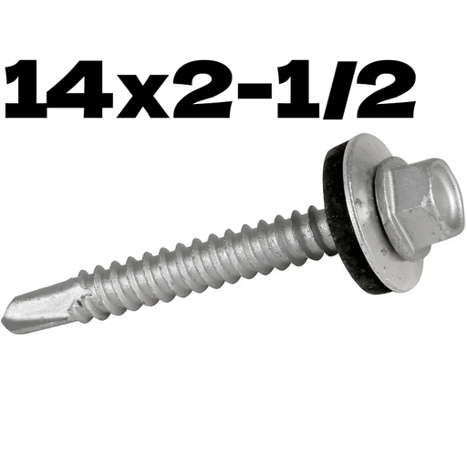 [ SINKO  برغي14X2-1/2" - (RUBBER &  حديدWASHER) ]  SINKO SCREW 14X2-1/2" - (RUBBER & STEEL WASHER) 