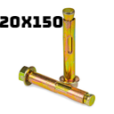 [ SLEEVE ANCHOR  مزلاج بندق نوع039-20X150 ]  SLEEVE ANCHOR BOLT NUT TYPE 039-20X150 