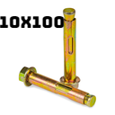 [ SLEEVE ANCHOR  مزلاج بندق نوع10X100 ]  SLEEVE ANCHOR BOLT NUT TYPE 10X100 