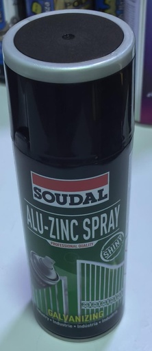 [  ]  SOUDAL ALU-ZINK SPRAY GALVANIZING SHINY 400ML 