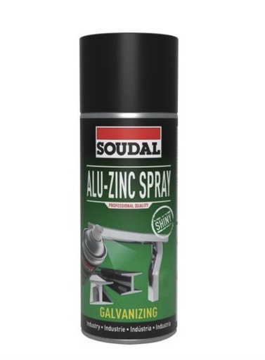 [  ]  SOUDAL ALU-ZINK SPRAY GALVANIZING SHINY 400ML 