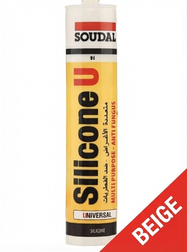 [ SOUDAL  سيلكونBEIGE - BELGIUM ]  SOUDAL SILICONE BEIGE - U.A.E 