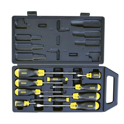 STANLEY CUSHION GRIP SCREW DRIVER 10PCS SET - 2-65-005 