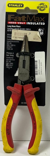  STANLEY LONG NOSE PLIER 160MM 6-1/4" - 84-006 