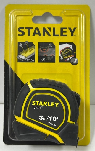 [حديديMEASURING  شريطTYLON 3MTR - STHT36193]  STANLEY MEASURING TAPE TYLON 3MTR - STHT36193 