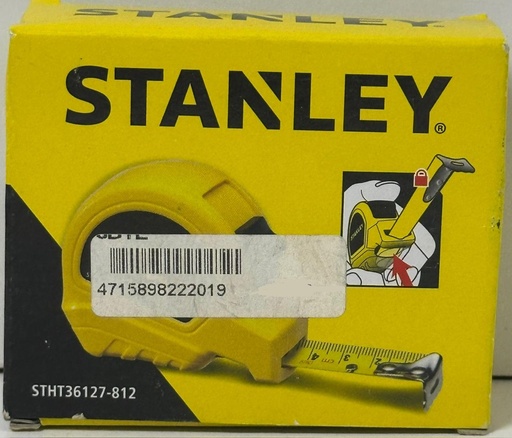 [ STHT36127-812 - شرتط 5 متر ]  STANLEY MEASURING TAPE TYLON 5M/16X19MM' - STHT36127-812 