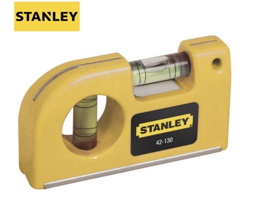 [ 0-42-130 - ميزان ماء المنيوم مغناطيش ]  STANLEY POCKET LEVEL MAGNETIC - 0-42-130 
