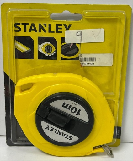 [ 34-102 - شريط تيب ]  STANLEY STEEL MEASURING TAPE 10M - 34-102 