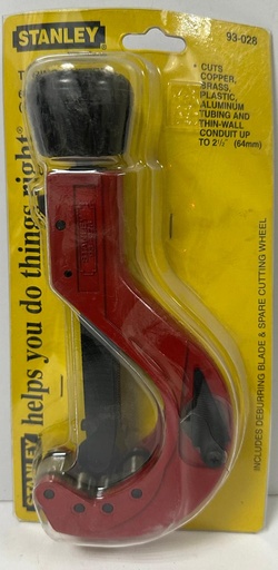 [  حديدي انبوب قاطع1/4"-2-1/2" 6-64MM - 93-028 ] STANLEY TUBE CUTTER 1/4"-2-1/2" 6-64MM - STNHTS93-028
