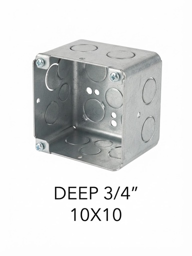 STEEL BOX 10X10 DEEP 3/4" - HEBS