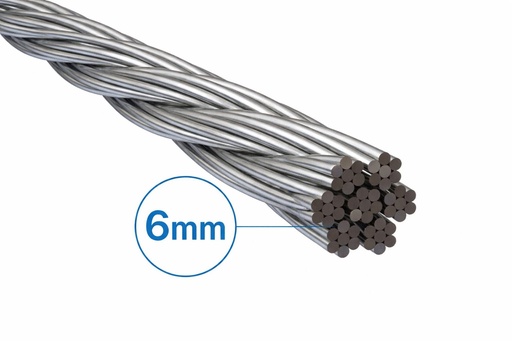 [ واير حديد 6 ملم ]  STEEL WIRE 6MM 