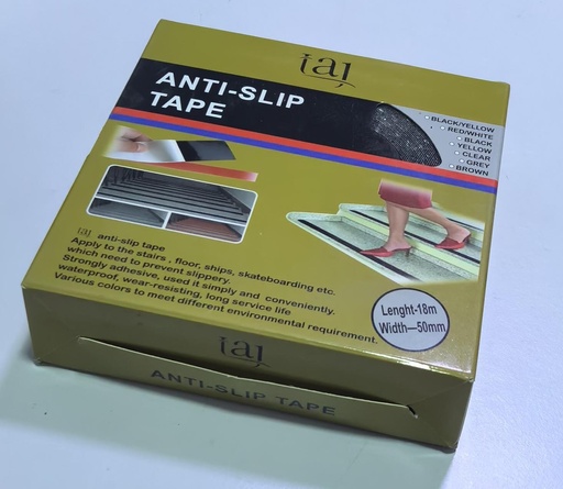 [  عمليANTI-SLIP  شريط 2انش18MTR ]  TAJ ANTI-SLIP TAPE 2" BLACK (5CMX18M) - HP-1407 