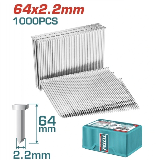 [ TAC918643 - مسمار خرساني ]  TOTAL CONCRETE NAIL 64MM 6.4MMX2.2MM - TAC918643 