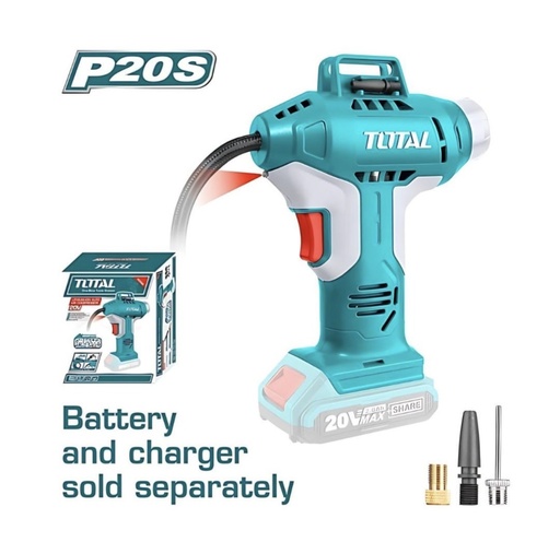 [ TACLI2201 ]  TOTAL LITHIUM-LON AUTO AIR COMPRESSOR 20V - TACLI2001 